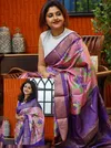 MG 548 Plain Linen with Gold Jari Digital Printed Fancy Saree Suppliers In India